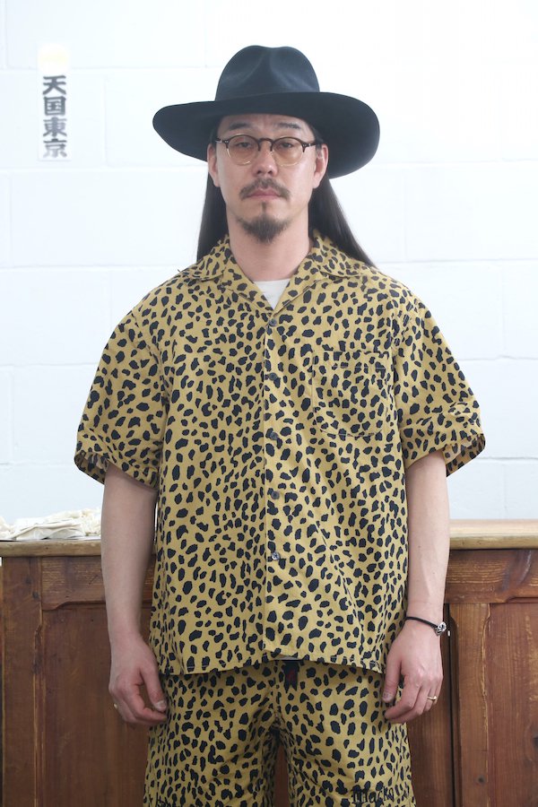 WACKO MARIA】ワコマリア GRAMICCI / LEOPARD OPEN COLLAR SHIRT