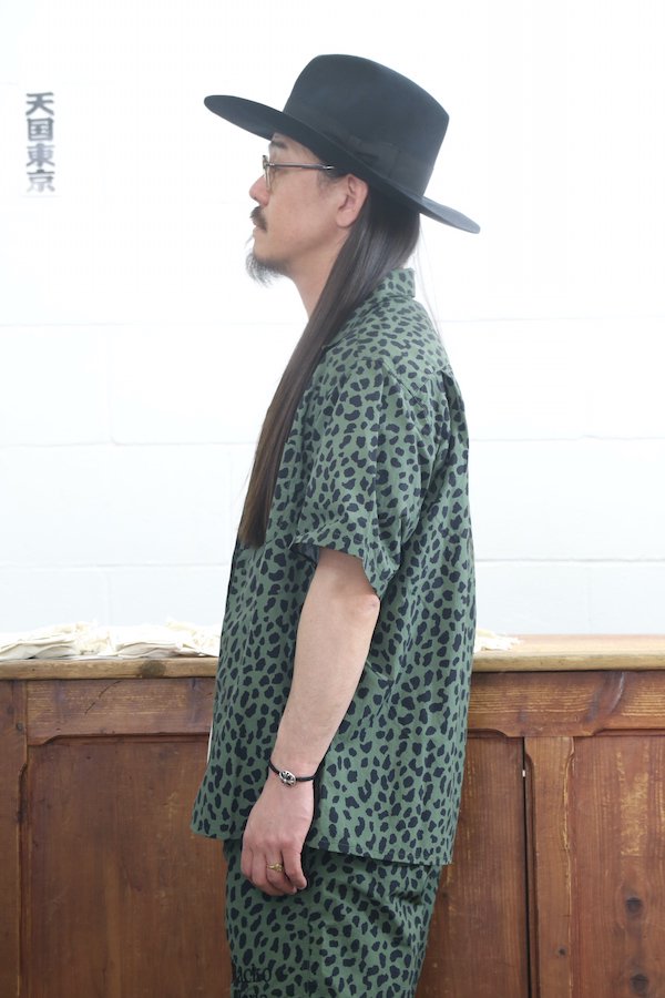 WACKO MARIA】ワコマリア GRAMICCI / LEOPARD OPEN COLLAR SHIRT