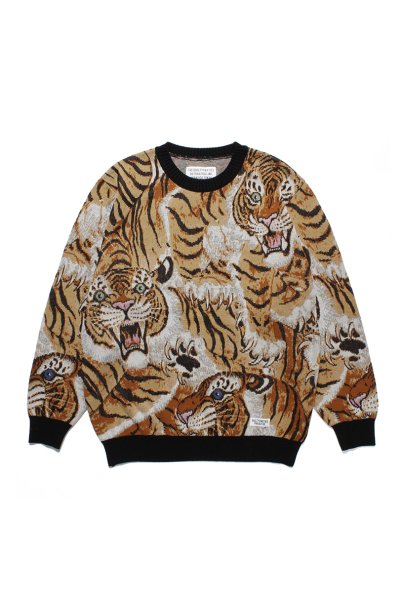 Wacko Maria X Tim Lehi Tiger Intarsia Cotton Sweater - ShopStyle
