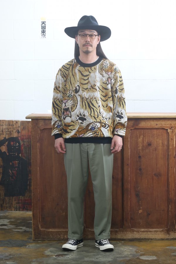 WACKO MARIA】ワコマリア TIM LEHI / JACQUARD SWEATER (BEIGE