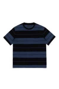<img class='new_mark_img1' src='https://img.shop-pro.jp/img/new/icons14.gif' style='border:none;display:inline;margin:0px;padding:0px;width:auto;' />WACKO MARIAۥ拾ޥꥢ STRIPED CREW NECK T-SHIRT (NAVY-BLACK)