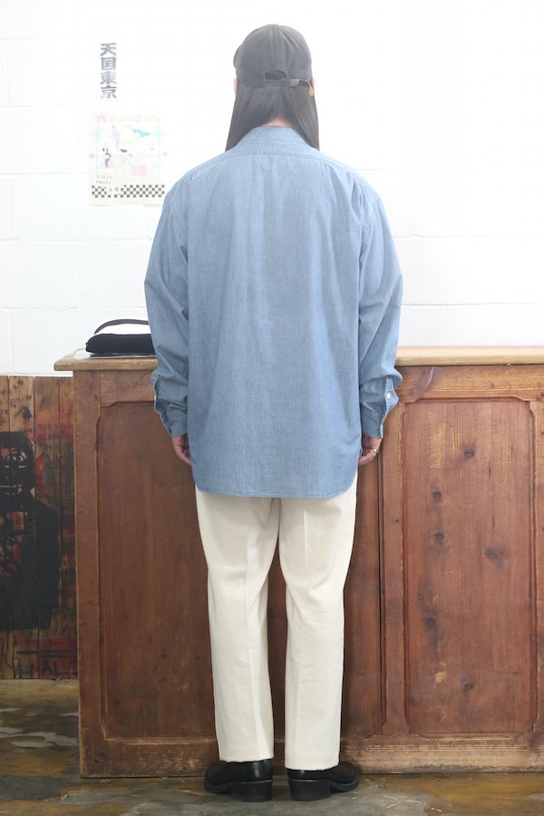 OLD JOE&CO.】オールドジョー CAMP COLLAR SHIRTS( INDIGO CHAMBRAY