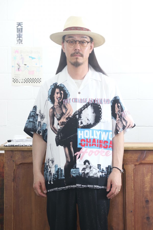 WACKO MARIA】ワコマリア HOLLYWOOD CHAINSAW HOOKERS / S/S HAWAIIAN