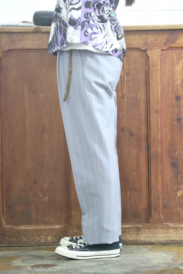 WACKO MARIA】ワコマリア PLEATED TROUSERS ストライプ( TYPE-2 )(L