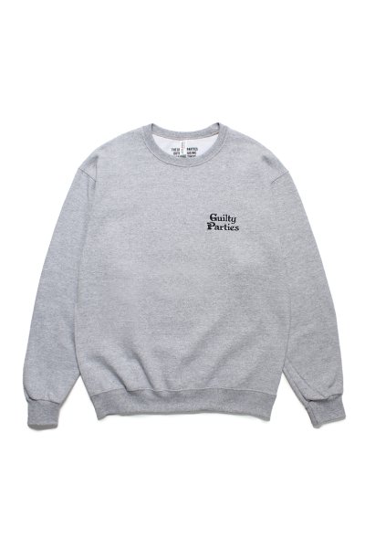 WACKO MARIA】ワコマリア CREW NECK SWEAT SHIRT ( TYPE-2 )(GRAY