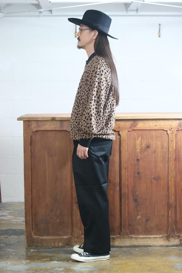 WACKO MARIA】ワコマリア LEOPARD KNIT POLO SHIRT (BROWN) - TIGHT