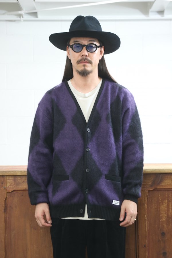 ブティック ワコマリア カーディガン FW23 パープル | www