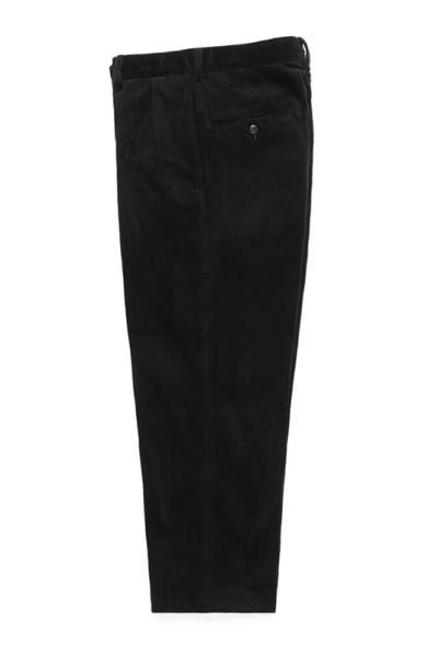 WACKO MARIA】ワコマリア DOUBLE PLEATED CORDUROY TROUSERS (BLACK 