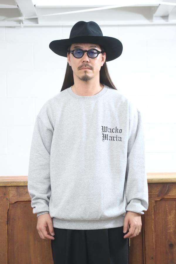 WACKO MARIA】ワコマリア CREW NECK SWEAT SHIRT ( TYPE-8 ) (GRAY 