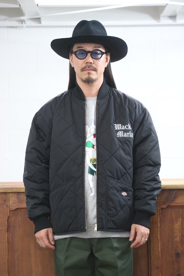 WACKO MARIA】ワコマリア DICKIES / QUILTED JACKET (BLACK) - TIGHT