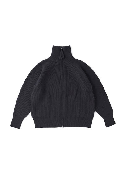 OLD JOE&CO.】オールドジョー TWEEDY YARN ZIP SWEATER(BLACK) - TIGHT