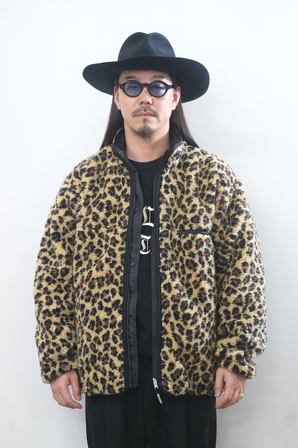 WACKO MARIA】ワコマリア REVERSIBLE LEOPARD BOA JACKET (BEIGE