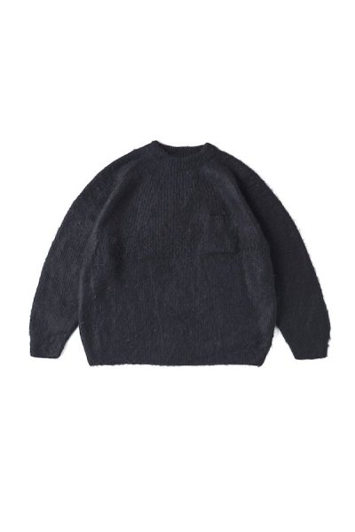 OLD JOE&CO.】オールドジョー SHAGGY ALPAKA CREW-NECK SWEATER（BLACK 