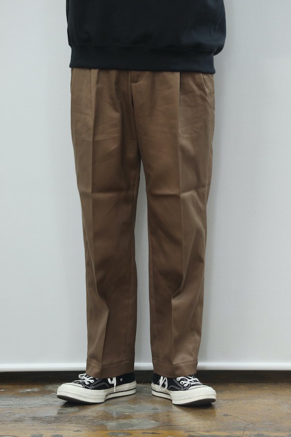 WACKO MARIA】ワコマリア DOUBLE PLEATED CHINO TROUSERS (BROWN 