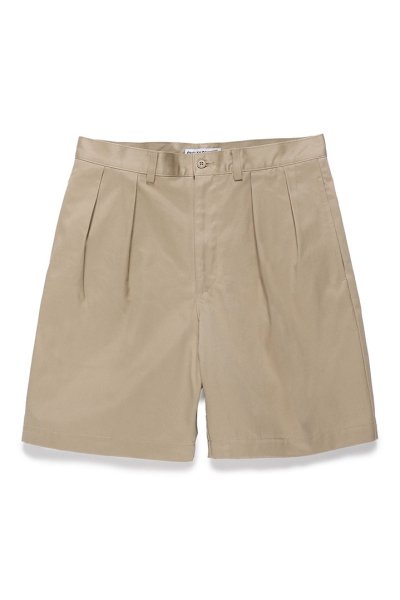 WACKO MARIA】ワコマリア DOUBLE PLEATED CHINO SHORT TROUSERS（BEIGE 