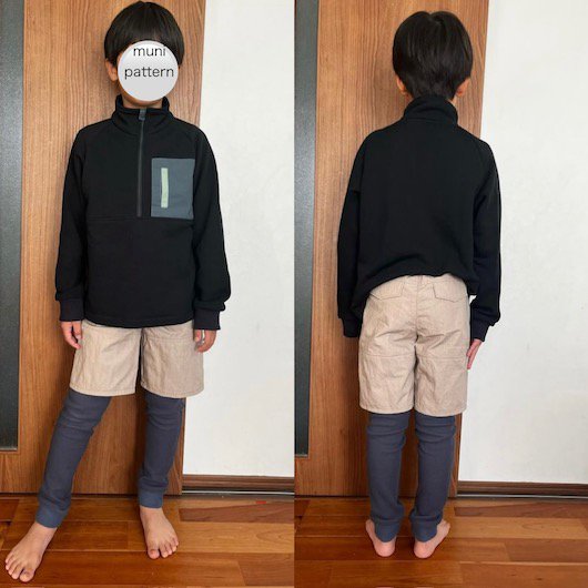 KB-R05 reフェイクレイヤードパンツ - muni pattern - ～子供服・婦人 