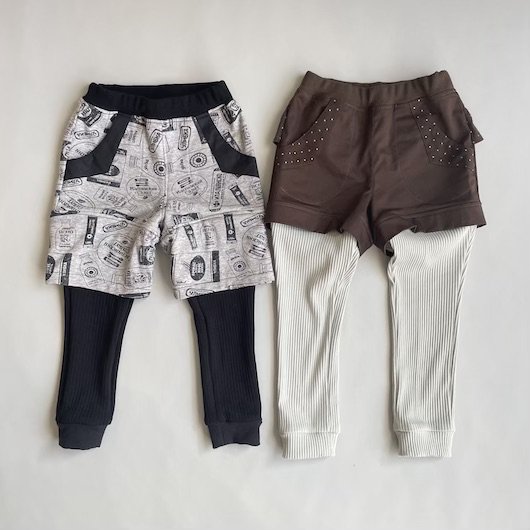 KB-R05 reフェイクレイヤードパンツ - muni pattern -　～子供服・婦人服のパターン販売～