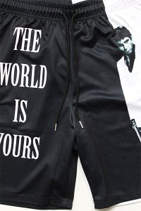 <img class='new_mark_img1' src='https://img.shop-pro.jp/img/new/icons16.gif' style='border:none;display:inline;margin:0px;padding:0px;width:auto;' />REASON NYC×SCARFACE JERSEY SHORTS 【WHT/BLK】