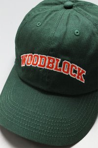 WOODBLOCK ARCH LOGO CAP【D.GRN/ORG】