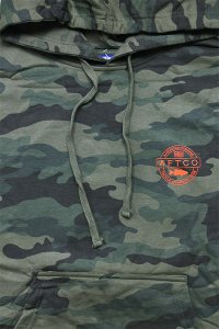 AFTCO BASS PATCH PULL HOODIE CAMO【OLV/ORG】