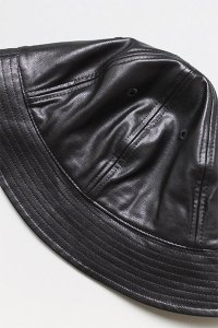 re:new PU LEATHER CREW HAT【BLK】