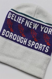 <img class='new_mark_img1' src='https://img.shop-pro.jp/img/new/icons16.gif' style='border:none;display:inline;margin:0px;padding:0px;width:auto;' />Belief NYC BOROUGH SPORTS BEANIE【GRY】