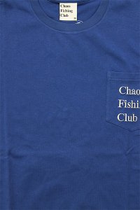 Chaos Fishing Club OG LOGO POCKET S/S TEE【BLU/SIL】