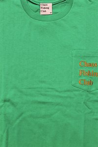 Chaos Fishing Club OG LOGO POCKET S/S TEE【GRN/ORG】