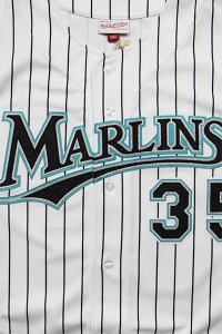 MITCHELL&NESS AUTHENTIC BASEBALL JERSEY MARLINS DONTRELLE WILLIS【WHT/TUQ/BLK】