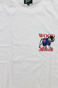 WOODBLOCK BULLDOG S/S TEE【WHT】