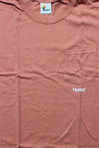 <img class='new_mark_img1' src='https://img.shop-pro.jp/img/new/icons16.gif' style='border:none;display:inline;margin:0px;padding:0px;width:auto;' />Belief NYC LOGO POCKET TEE【TERRA COTTA】
