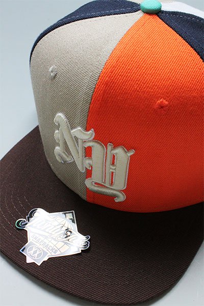TWNTY TWO SNAP BACK CAP NY STATE OF MIND【BRN/ORG】 - YSM23