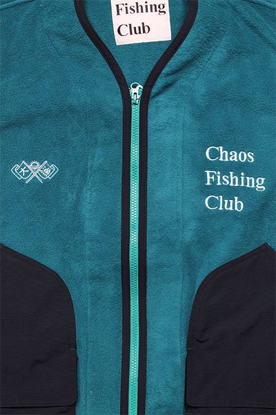 Chaos Fishing Club FISH HUNTING FLEECE JACKET【E.GRN/NVY】 - YSM23