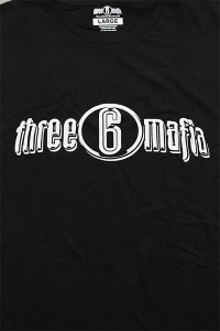 Three 6 Mafia OFFICAL LOGO TEEBLK/WHT