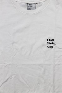 Chaos Fishing Club LOGO CREW NECK TEEWHT