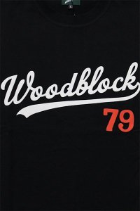 WOODBLOCK SCRIPT LOGO T-SHIRTBLK/WHT