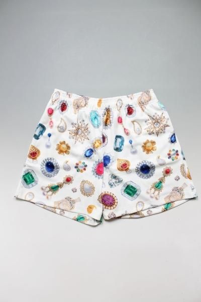 Bravest Studios White/ Purple Barb Wire Mesh Shorts | Size