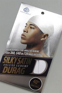 SILKY DU-RAG WHITE