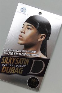 SILKY DU-RAG BLACK