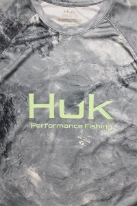 HUK MOSSY OAK PURSUIT PERFORMANCE DRY TEEGRY/LIME