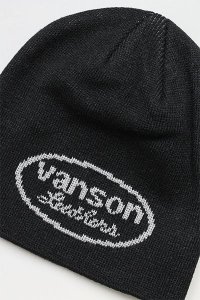 VANSON LOGO BEANIEBLK/GRY