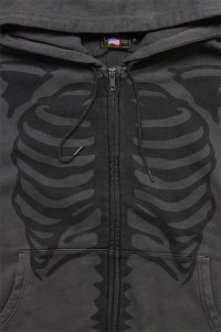 VANSON BONE ZIP HOODIECHA/BLK