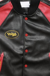 UNITED PROJECT MOTO VARSITY JACKETBLK/RED