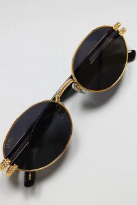 9FIVE LOTUS BLACK & 24K GOLD SUNGLASSESBLK/GLD