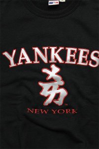 ʪ VINTAGE YANKEES  CREW SWEATBLK