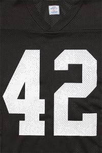 WOODBLOCK 42 MESH FOOTBALL LS SHIRTBRN/WHT