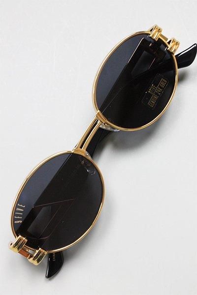 9FIVE ST.JAMES BLACK & 24K GOLD SUNGLASSES【BLK/GLD】 - YSM23