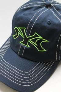 SKELEPHUNK YANKEES ADJUSTER CAPNVY/LIME