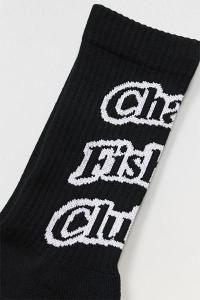Chaos Fishing Club 1PAC ARCH LOGO SOCKSBLK/WHT