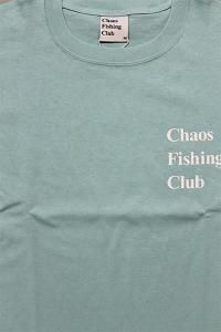 Chaos Fishing Club LOGO CREW NECK TEELIGHT BLUE